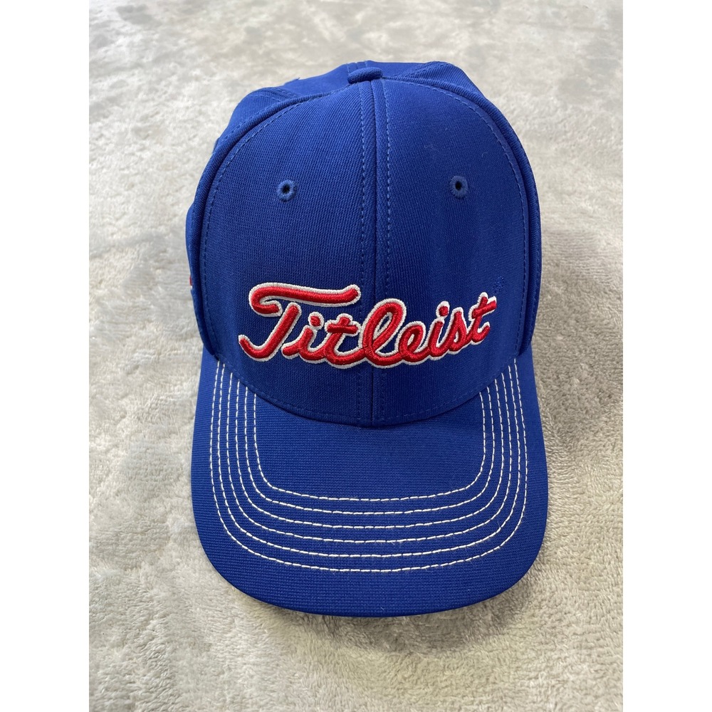 Titleist Royal Blue Cap with Red & White Script Logo